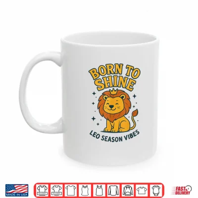 Mug Leo Sign Of Zodiac Cute For Kids Shirt