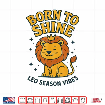 Design Leo Sign Of Zodiac Cute For Kids Shirt