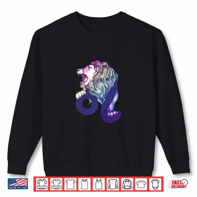 Sweatshirt Leo Watercolor Zodiac Shirt