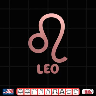Design Leo Zodiac Shirt July August Sign Birthday Gift Shirt