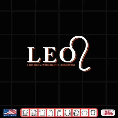 Design Proud Leo Zodiac Characteristics Gifts Astrology Sign Lover Shirt
