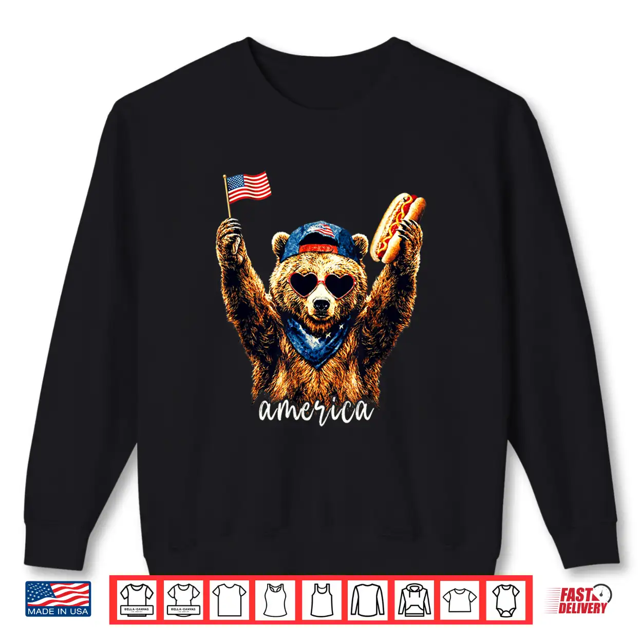 America Meme Bear Hotdog 250 Years 1776 2026 4Th Of July Shirt America Meme Bear Hotdog 250 Years 1776 2026 4Th Of July Shirt