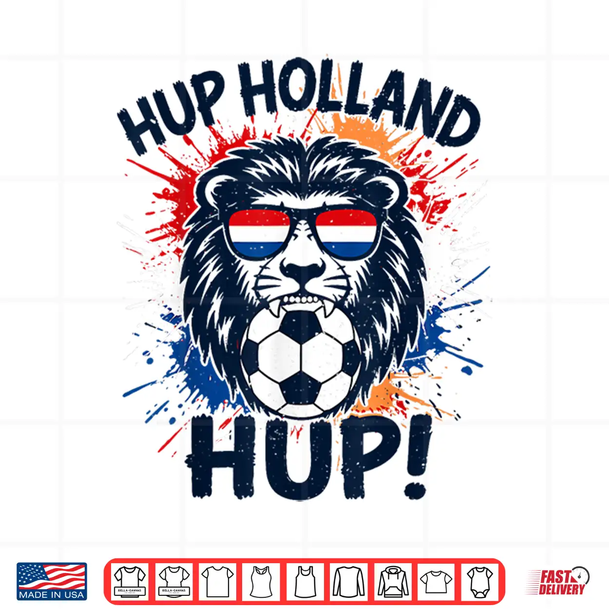 Hup Holland Netherlands Flag Lion Nederland Dutch Orange Shirt Hup Holland Netherlands Flag Lion Nederland Dutch Orange Shirt
