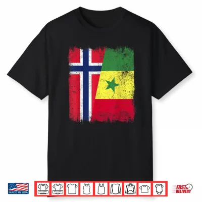 Norway Senegal Flag   Norwegian Senegalese Roots Shirt
