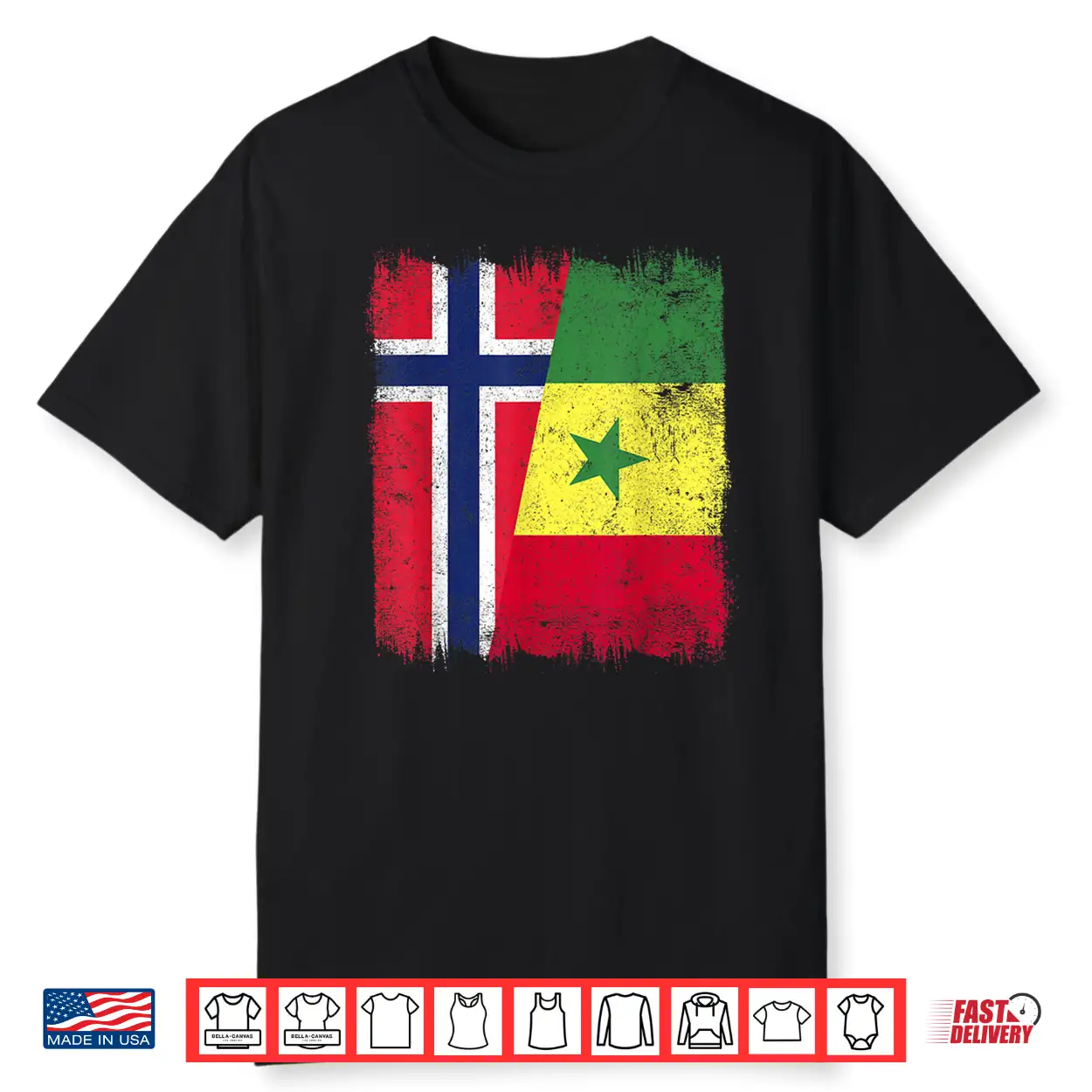 Norway Senegal Flag Norwegian Senegalese Roots Shirt Norway Senegal Flag Norwegian Senegalese Roots Shirt