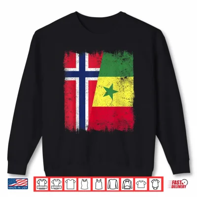 Norway Senegal Flag Norwegian Senegalese Roots Shirt 2 Sweatshirt Norway Senegal Flag Norwegian Senegalese Roots Shirt