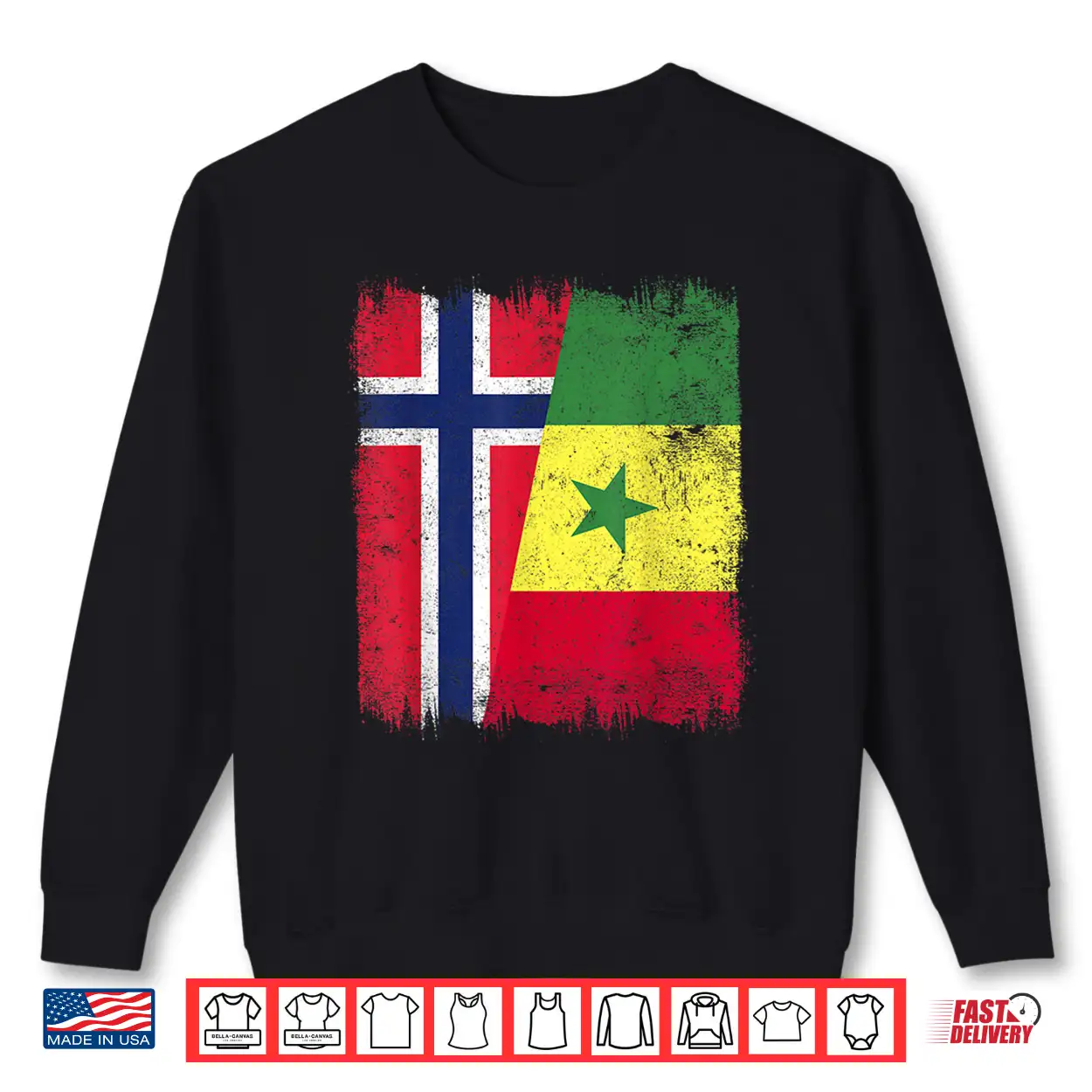 Norway Senegal Flag Norwegian Senegalese Roots Shirt Norway Senegal Flag Norwegian Senegalese Roots Shirt