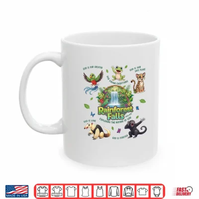 Mug Rainforest Falls Exploring The Nature of God Tropical Jungle Shirt