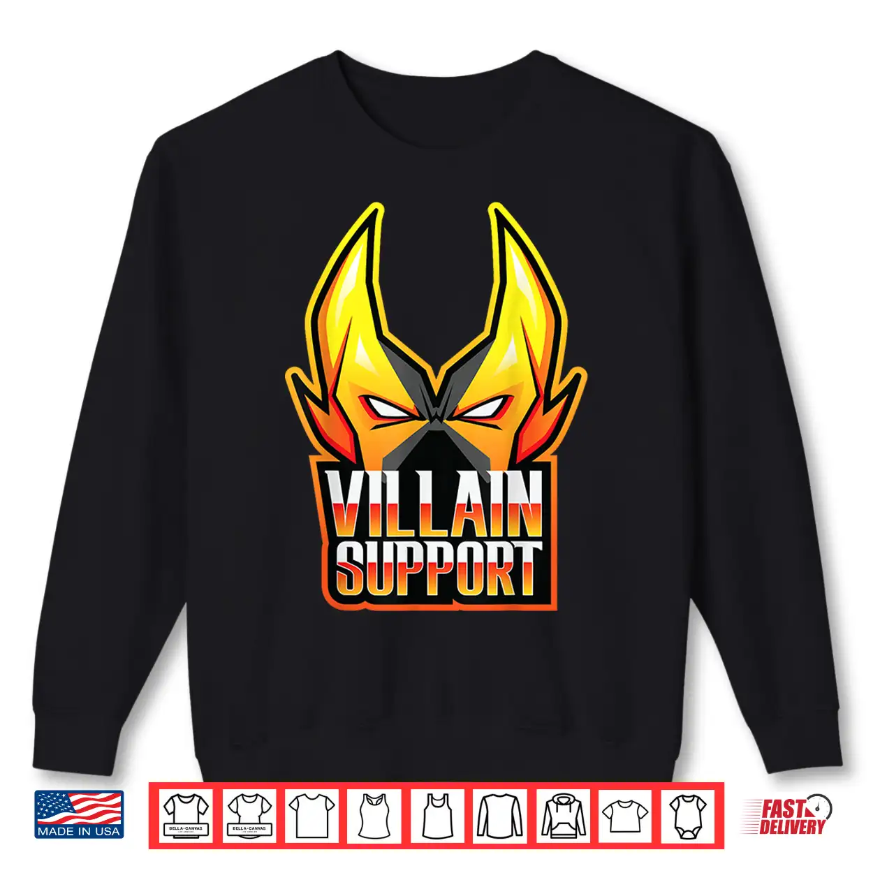Villain Support Front Back Logo Tee Shirt Villain Support Front Back Logo Tee Shirt