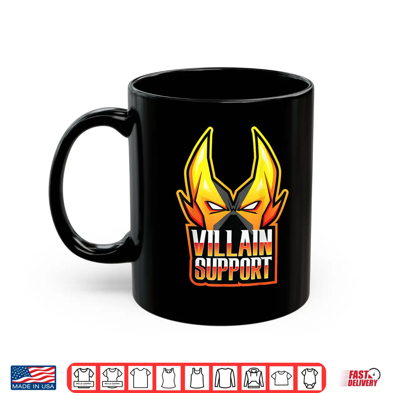 Villain Support Front Back Logo Tee Shirt Villain Support Front Back Logo Tee Shirt