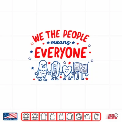 Design We The People 1776 Liberal 4th of July 250th Anniversary Shirt