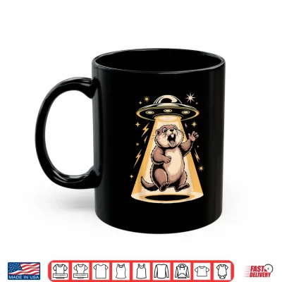 Mug Screaming Marmot UFO Alien Groundhog Meme Shirt
