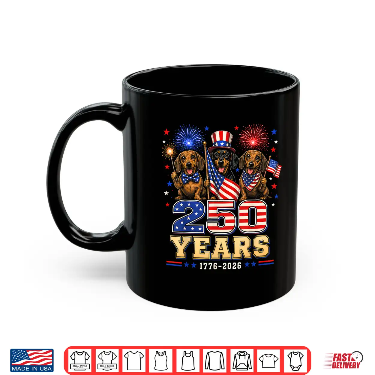 250 Years 1776 2026 Dachshund Patriotic Dog 4Th Of July Shirt 250 Years 1776 2026 Dachshund Patriotic Dog 4Th Of July Shirt