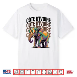 Cute Côte D’Ivoire Trip Elephant Ivory Coast Boys Vacay Shirt