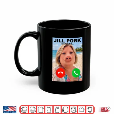Mug Jill Pork John Pork Funny Calling Phone Shirt Brainrot Shirt
