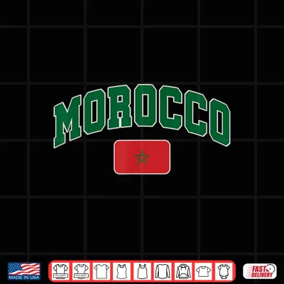 Morocco Maroc Flag Pride Design Shirt 4 Design Morocco Maroc Flag Pride Design Shirt