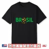 Vintage Brasil Brazil Flag Brazilian Pride Men Women Kids Shirt
