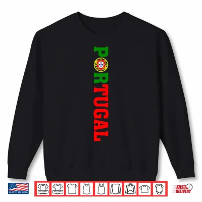 Vintage Portugal Flag Portuguese Roots Pride Men Women Kids Shirt 2 Sweatshirt Vintage Portugal Flag Portuguese Roots Pride Men Women Kids Shirt