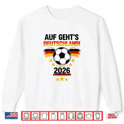 Sweatshirt Auf gehts Deutschland 2026 Fussball Deutschland Fan Shirt