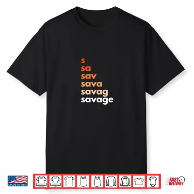 Savage Drip Co. Savage Text Drip Shirt