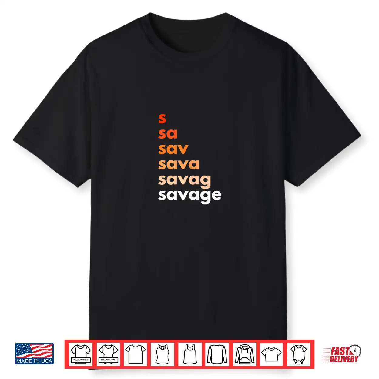 Savage Drip Co. Savage Text Drip Shirt Savage Drip Co. Savage Text Drip Shirt