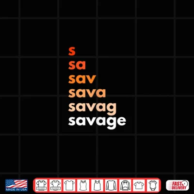 Savage Drip Co. Savage Text Drip Shirt 4 Design Savage Drip Co. Savage Text Drip Shirt