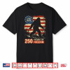 Bigfoot Patriotic 250 Anniversary Freedom American Usa Flag Shirt