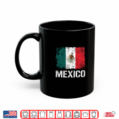 Mug Mexican Flag Vintage Eagle Emblem Distressed Mexico Performance Shirt
