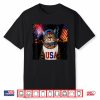 Patriotic Smoking Cat Funny 4Th Of July Usa Flag Cat Lover Shirt