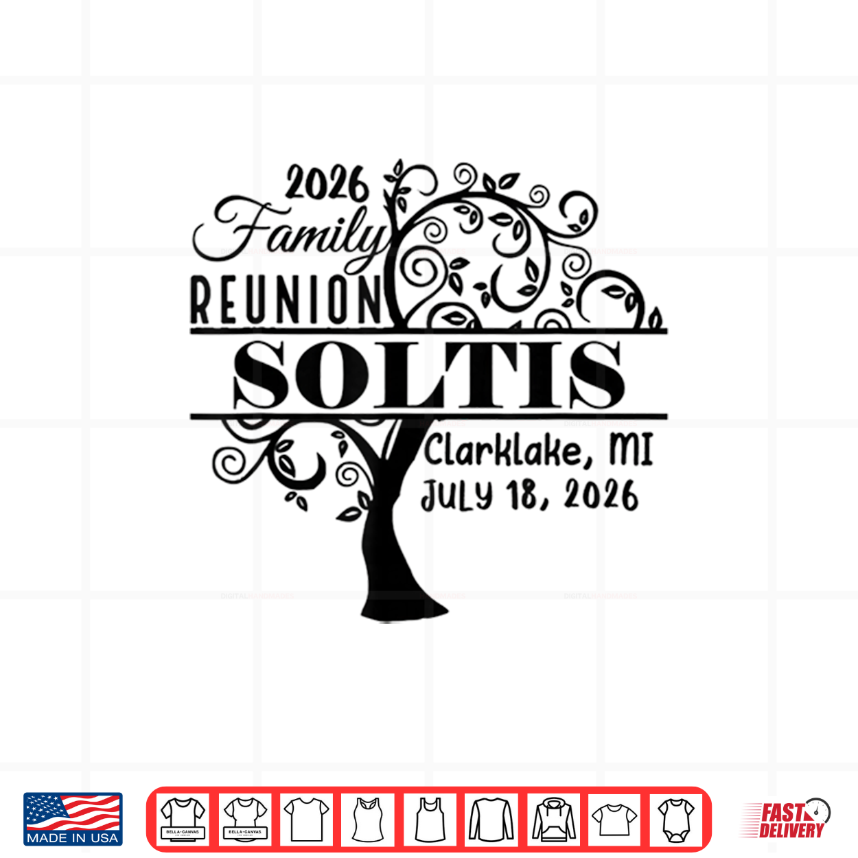 Soltis Family Reunion 2026 Text No Box Shirt Soltis Family Reunion 2026 Text No Box Shirt