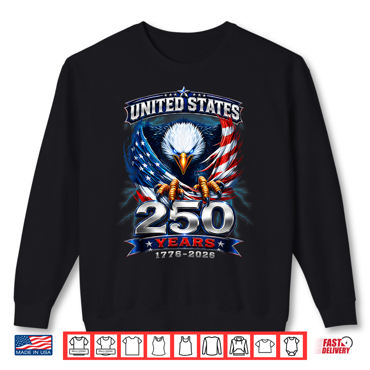 250Th Anniversary Usa 250 Years America 4Th Of July Eagle Shirt 250Th Anniversary Usa 250 Years America 4Th Of July Eagle Shirt
