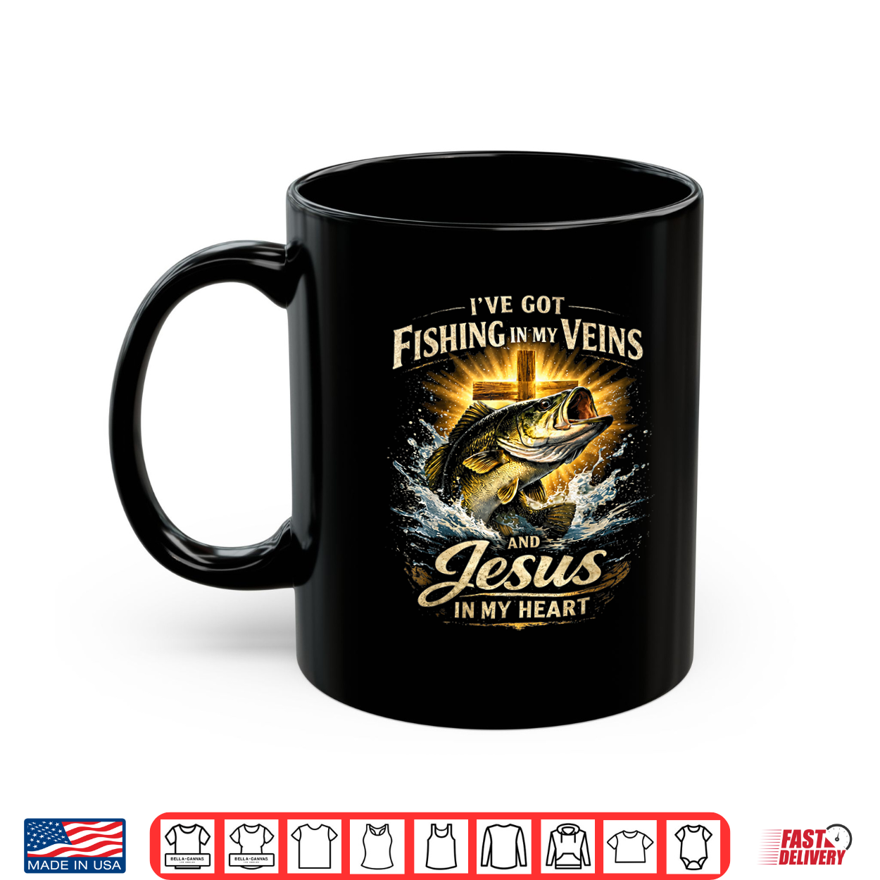 Fishing In My Veins Jesus In My Heart Shirt Shirt Fishing In My Veins Jesus In My Heart Shirt Shirt