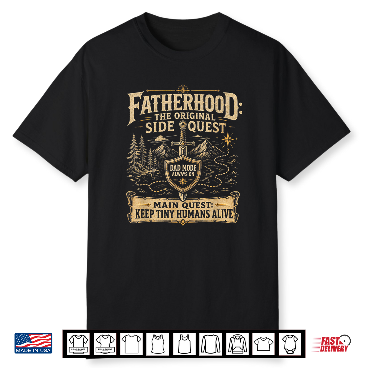 Father Fatherhood The Original Side Quest Dad Mode Shirt Father Fatherhood The Original Side Quest Dad Mode Shirt