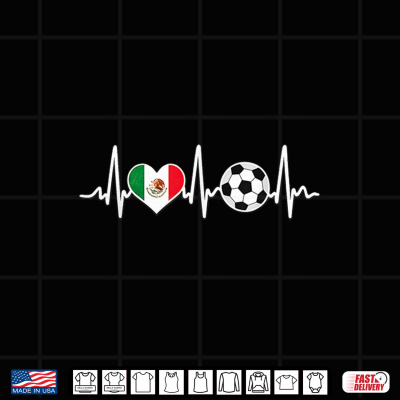 Mexico Soccer Heartbeat Flag Heart Design Shirt 4 Design Mexico Soccer Heartbeat Flag Heart Design Shirt