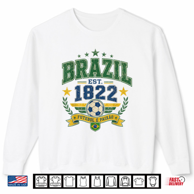 Vintage Retro Faded Brazil Shirt 2 Sweatshirt Vintage Retro Faded Brazil Shirt