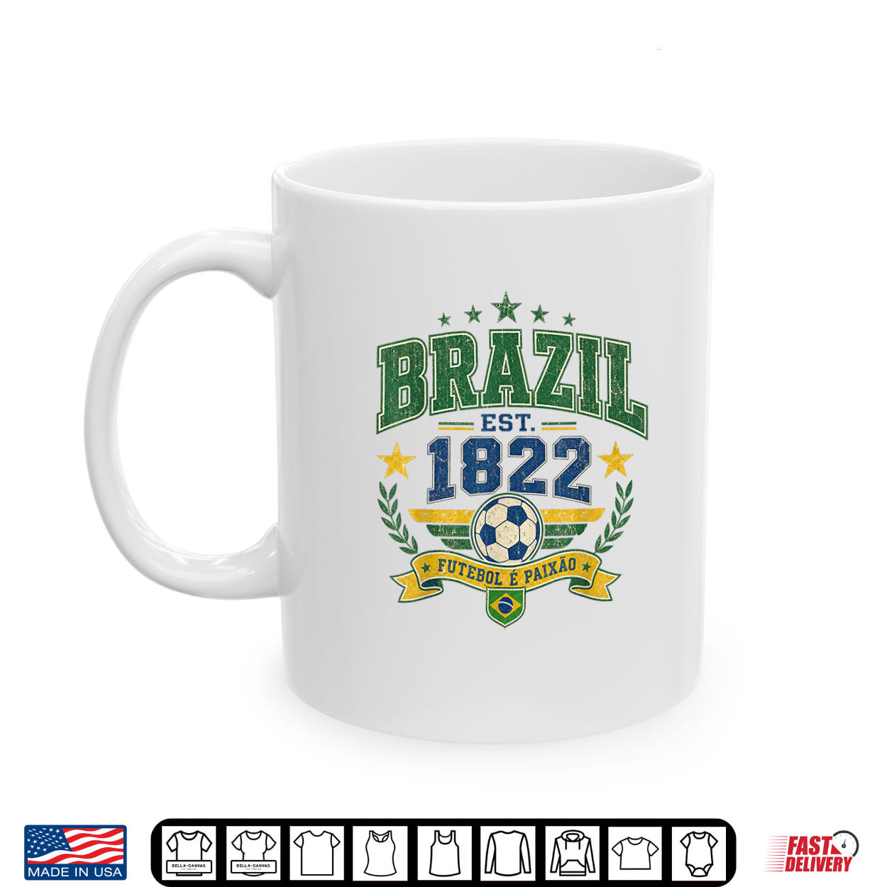 Vintage Retro Faded Brazil Shirt Vintage Retro Faded Brazil Shirt