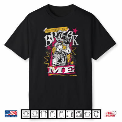 Dcc You Will Not Break Me Distressed Carl Scrapbook Graphic Shirt