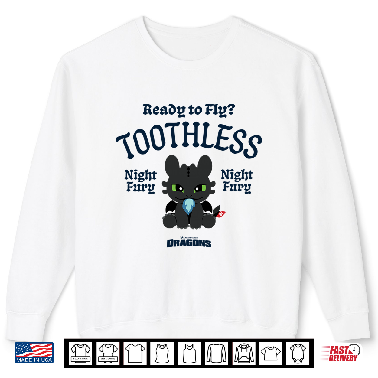 Dreamworks Dragons Toothless Ready To Fly Shirt Dreamworks Dragons Toothless Ready To Fly Shirt