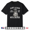 Just A Dad Who Always Came Back With The Milk Cat Papa Shirt