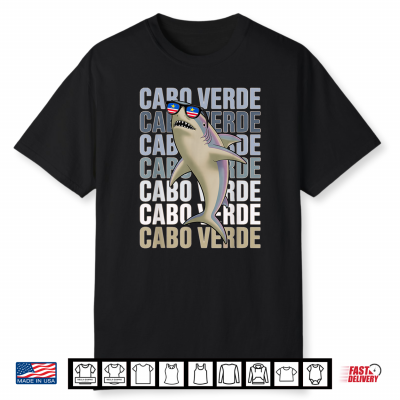 Kids Cabo Verde Shark Mindelo Boys Favorite Roots Dad Mom Shirt