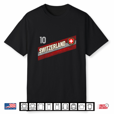 Retro Switzerland Flag Swiss Pride Shirt