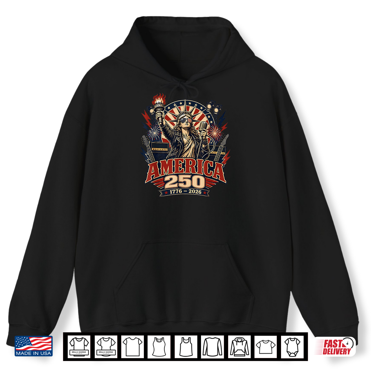 Statue Of Liberty Rocking Patriotic Born To Rock Graphic Shirt Statue Of Liberty Rocking Patriotic Born To Rock Graphic Shirt