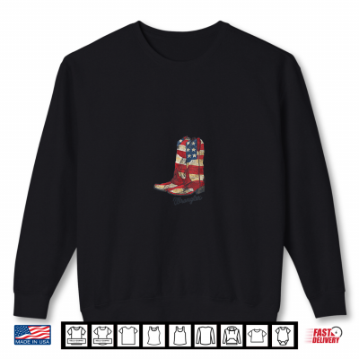 Womens American Boots Shirt 2 Sweatshirt Womens American Boots Shirt