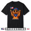 Funny America Dachshund Rock On American Flag 4Th Of July Shirt