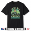 Funny Lawn Mowing Boys Kids Lawn Mower Gardening Shirt