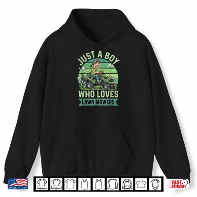 Funny Lawn Mowing Boys Kids Lawn Mower Gardening Shirt 1 Hoodie Funny Lawn Mowing Boys Kids Lawn Mower Gardening Shirt