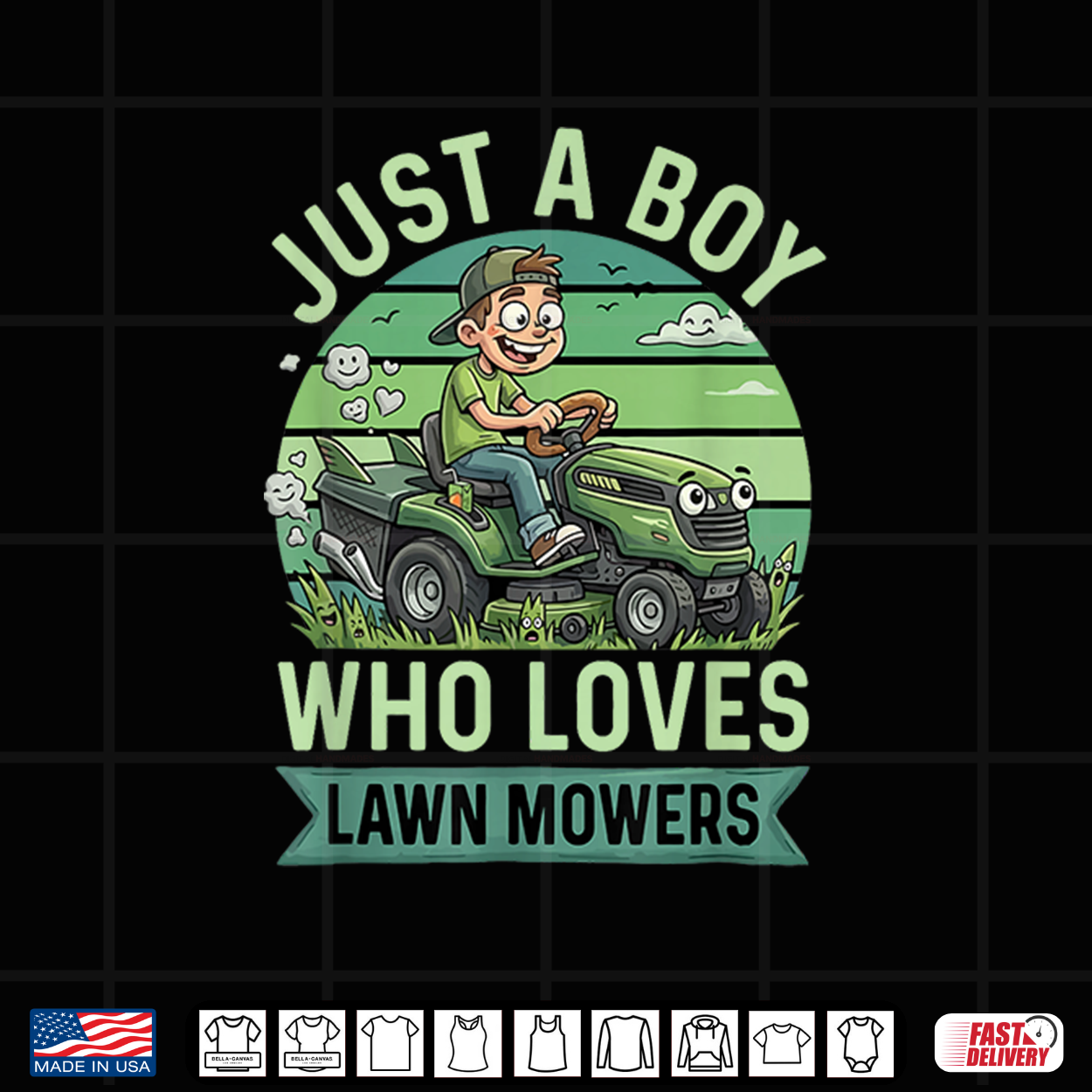 Funny Lawn Mowing Boys Kids Lawn Mower Gardening Shirt Funny Lawn Mowing Boys Kids Lawn Mower Gardening Shirt