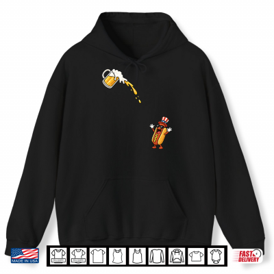 Hotdog Beer Chug Funny Uncle Sam Hotdog Beer 4Th Of July Shirt 1 Hoodie Hotdog Beer Chug Funny Uncle Sam Hotdog Beer 4th of July Shirt