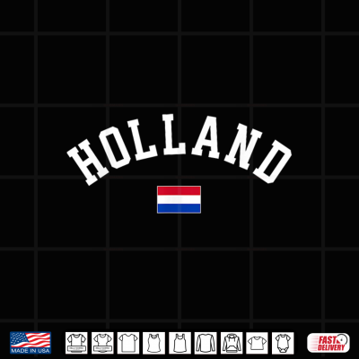 Design Holland Orange Netherlands Women Men Kids Dutch Flag Shirt