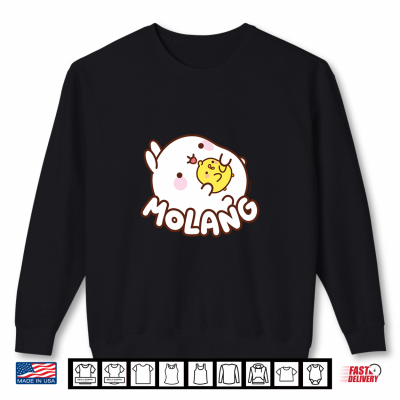 Molang Piu Piu Hug Cute Anime Rabbit Shirt 2 Sweatshirt Molang Piu Piu Hug Cute Anime Rabbit Shirt